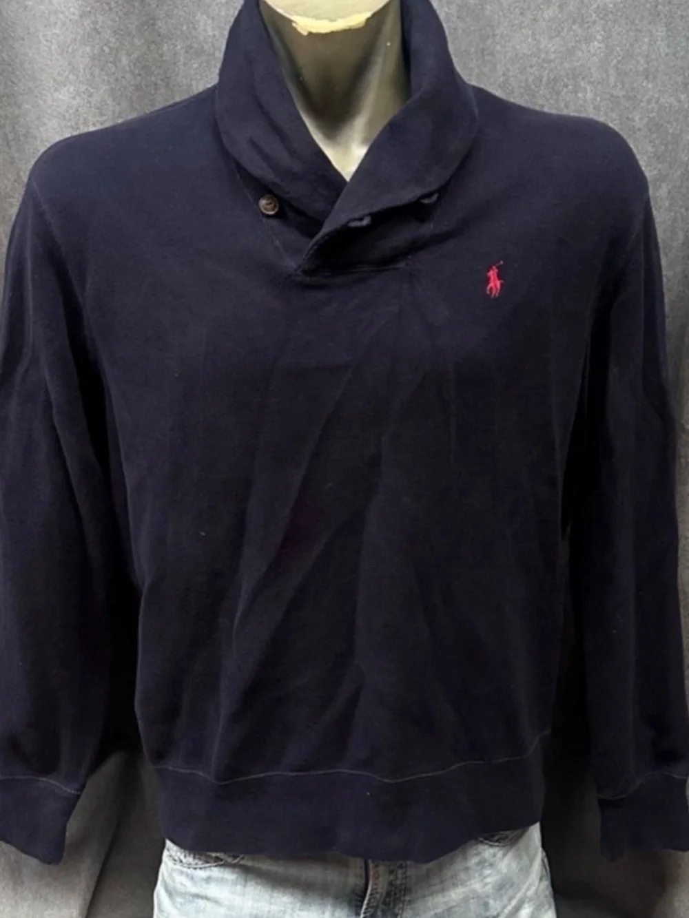 Polo Ralph Lauren Shawl Collar Turtleneck Sweatshirt Mens XL